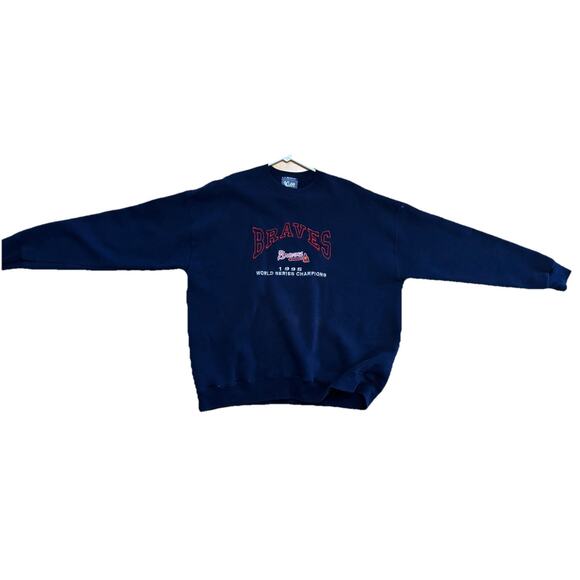 Vintage Atlanta Braves Sweatshirt 1995 World Series Champions XXL MLB Read Desc. - Picture 1 of 9